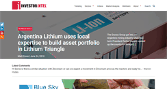 Desktop Screenshot of investorintel.com